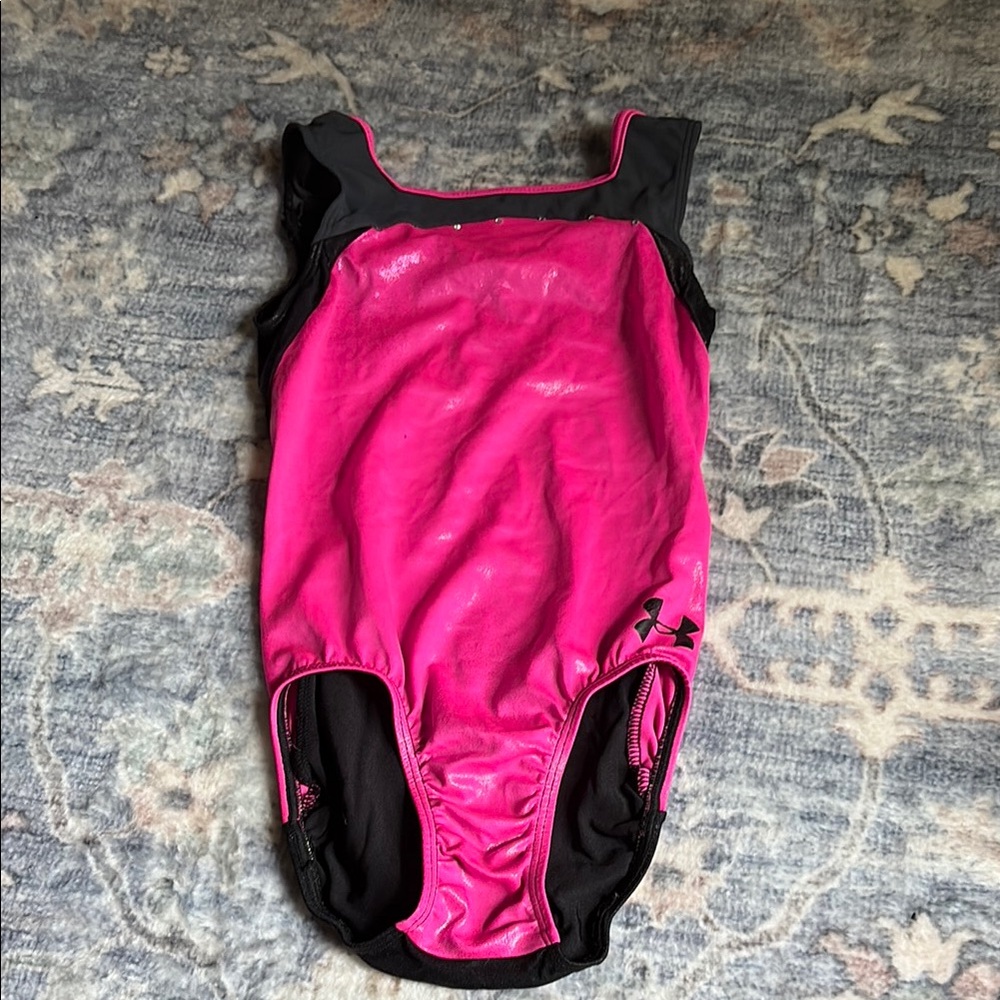 Under Armour Pink and Black Leotard